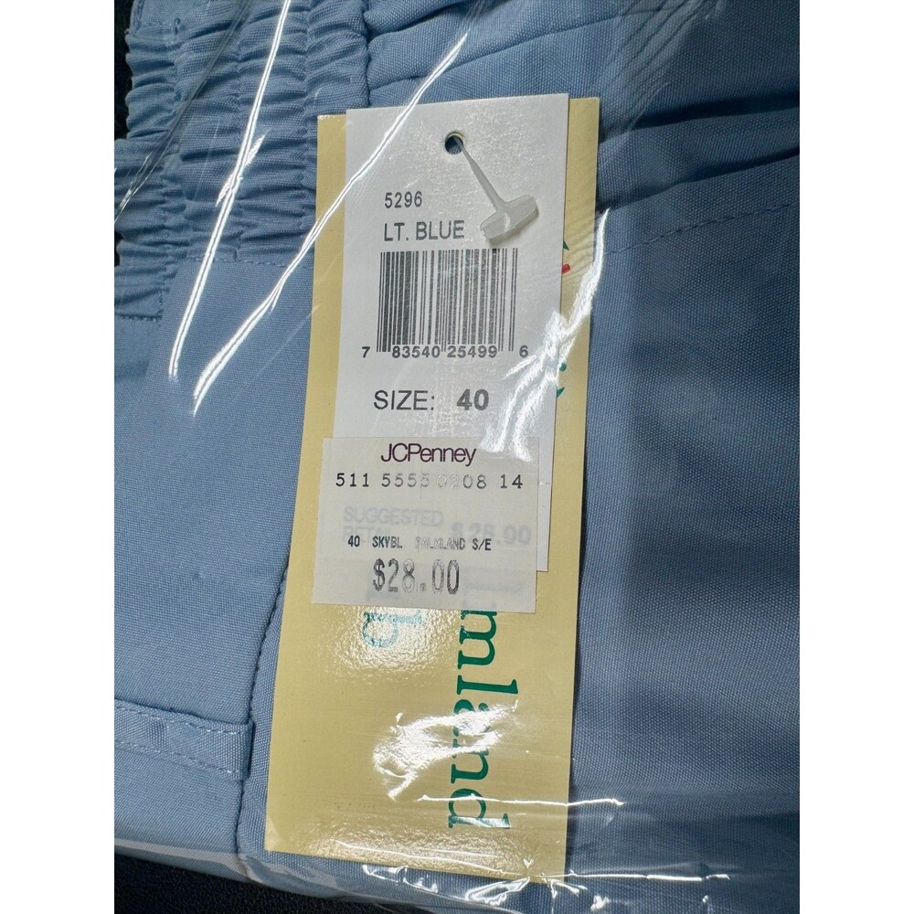 PALMLAND CLUB Men's Light Blue Shorts Vintage New With Tags Size 40
